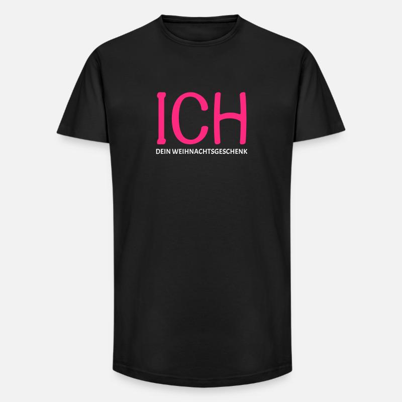 Ich Dein Weihnachtsgeschenk - Long Fit Männer T-Shirt - Schwarz