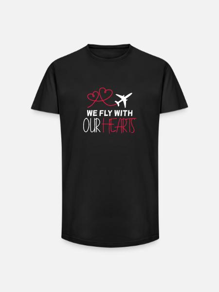 Airplane Pilot Quote Gift - Long Fit Men's T-Shirt - black