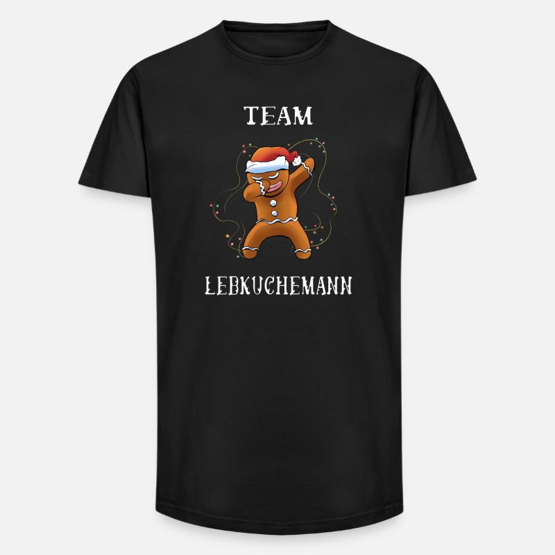 Team Lebkuchen - Long Fit Männer T-Shirt - Schwarz