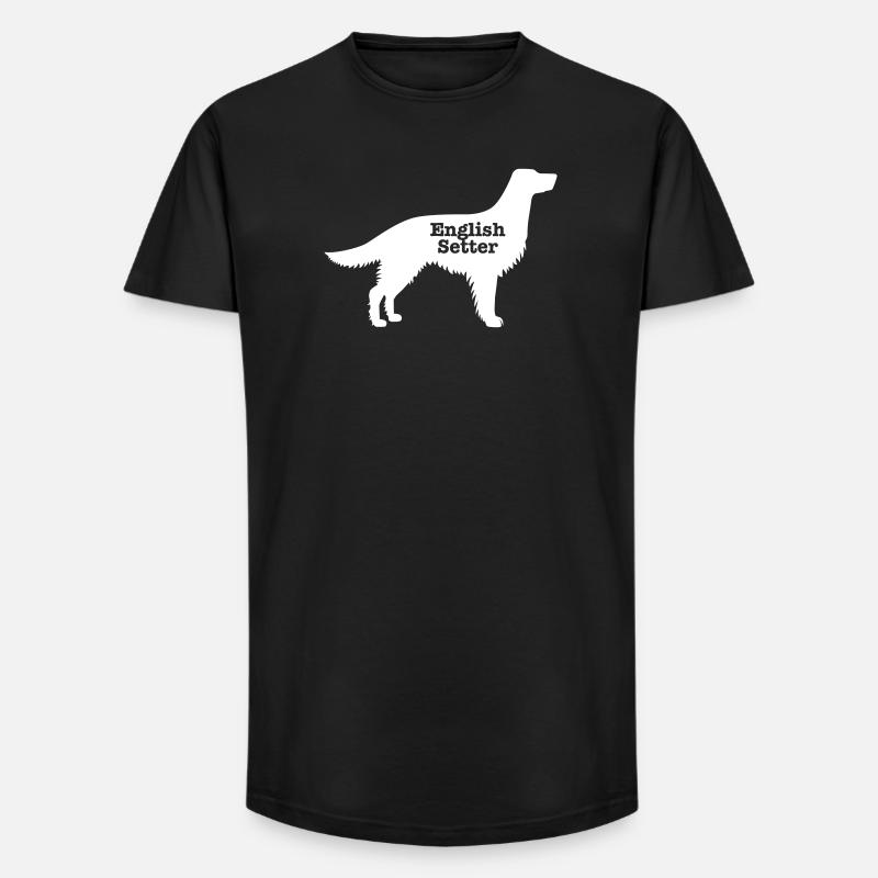 Englisch Setter - Long Fit Männer T-Shirt - Schwarz