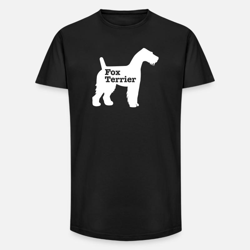 Foxterrier - Long Fit Männer T-Shirt - Schwarz