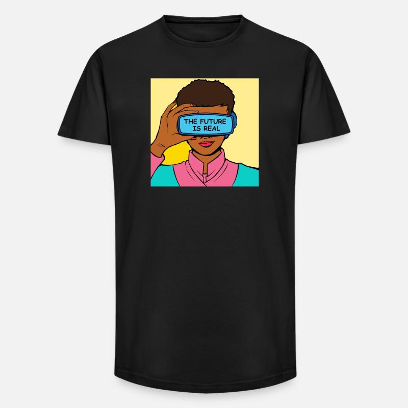 L’avenir, c’est Real VR Vision - T-shirt coupe longue homme - noir