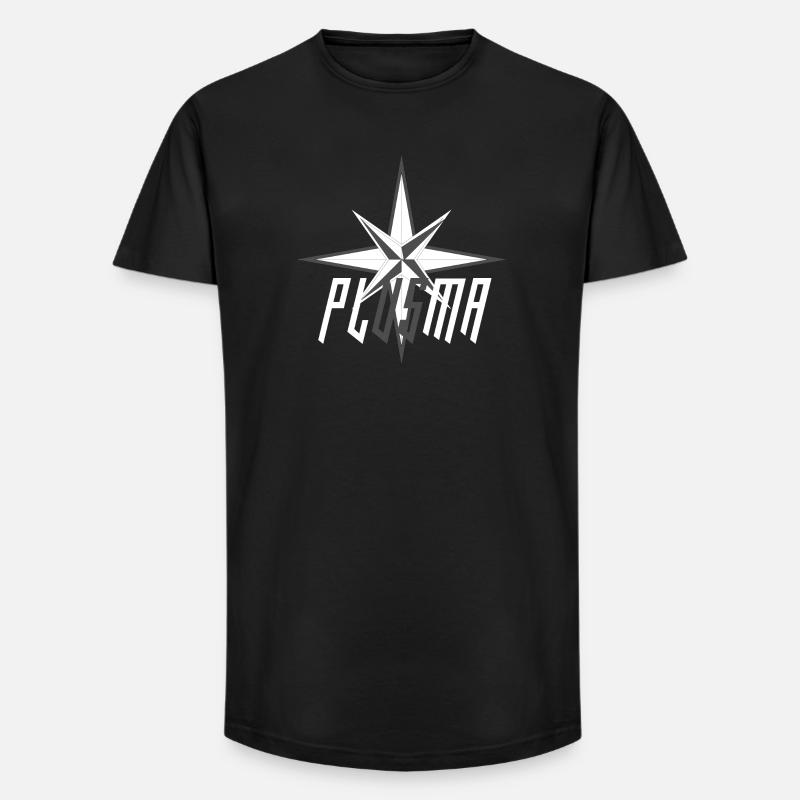 Sternenkompass-Emblem - Long Fit Männer T-Shirt - Schwarz