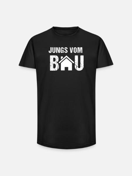 Jungs vom Bau - Long Fit Männer T-Shirt - Schwarz