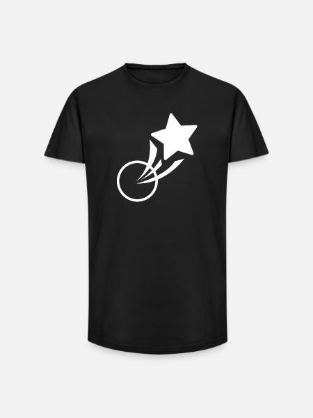 star, star, shooting star - Long Fit Men's T-Shirt - black