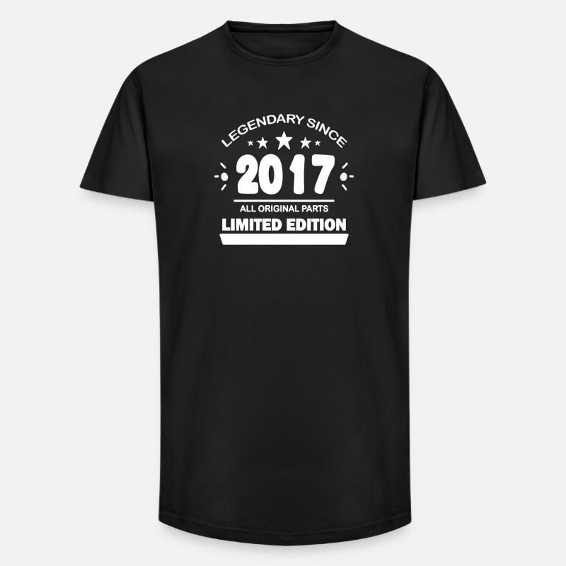 2017 - Long Fit Men's T-Shirt - black