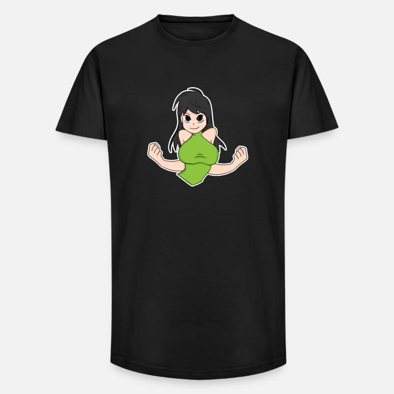 Anime - Long Fit Männer T-Shirt - Schwarz