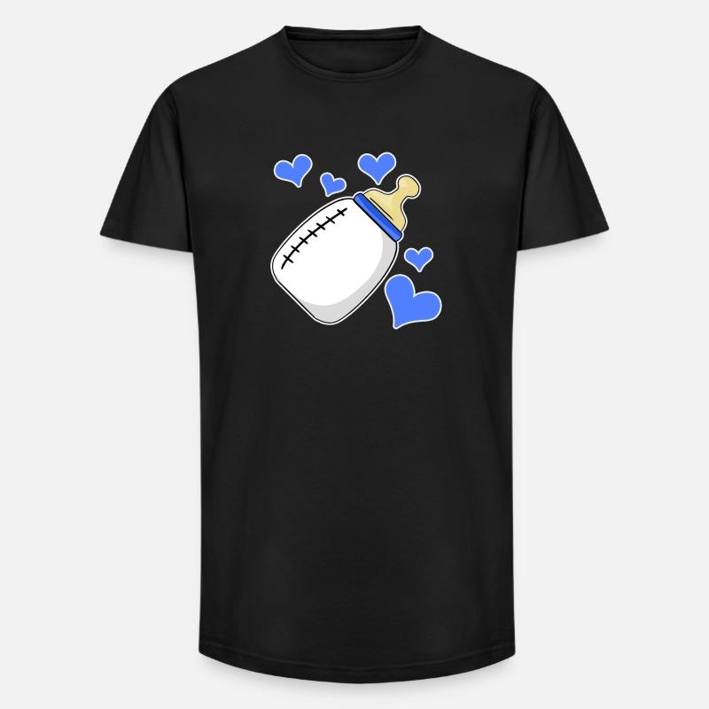Junge Schwanger Geburt Sohn - Long Fit Männer T-Shirt - Schwarz