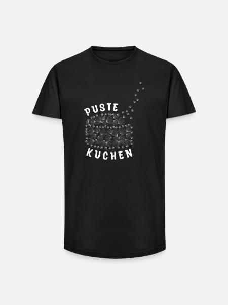 Pustekuchen - Pusteblume - Long Fit Männer T-Shirt - Schwarz