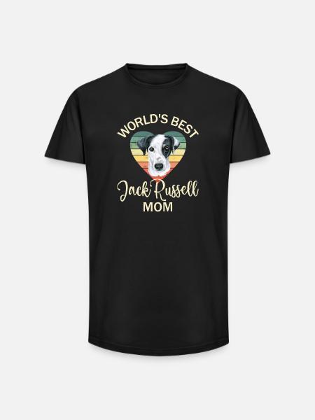 Dog Jack Russell Terrier - Long Fit Men's T-Shirt - black