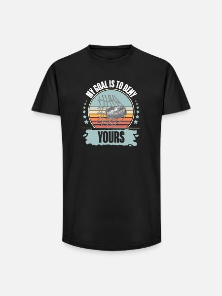 Eishockey  - Long Fit Men's T-Shirt - black