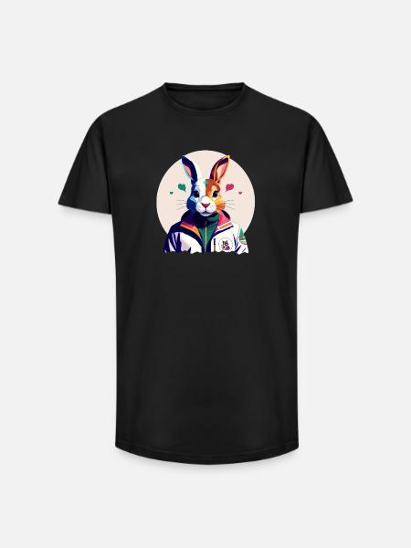 Bunny, Easter Bunny - Long Fit Men's T-Shirt - black