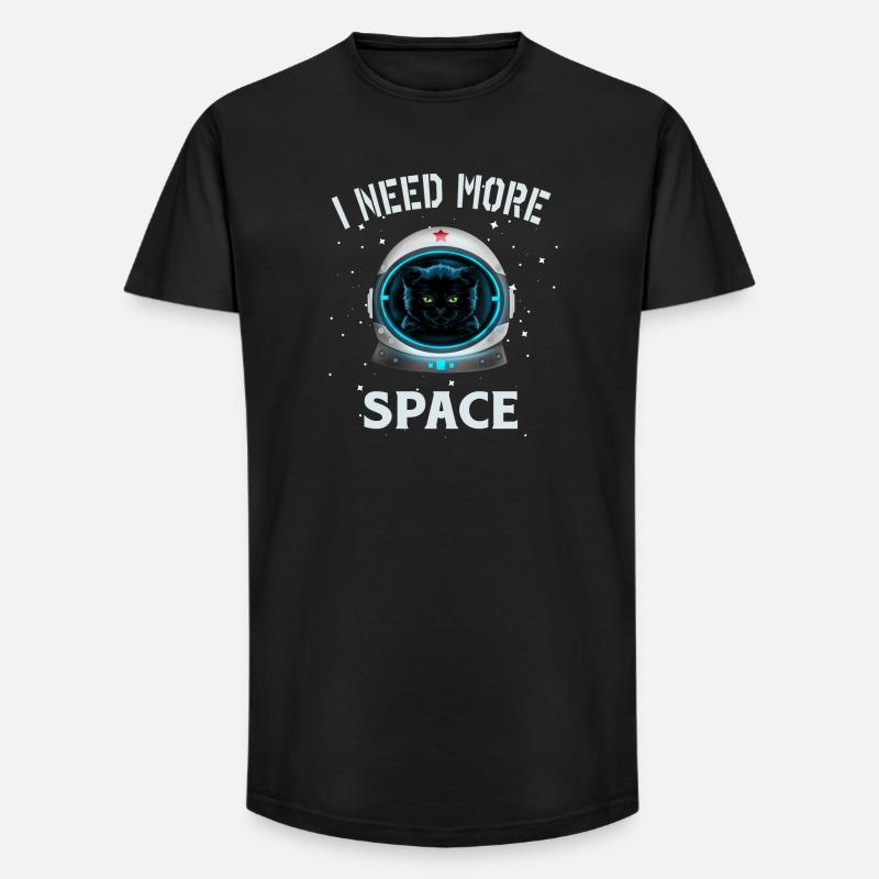 J’ai besoin de plus d’espace - T-shirt coupe longue homme - noir