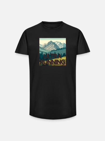 Ultra Running - Long Fit Men's T-Shirt - black