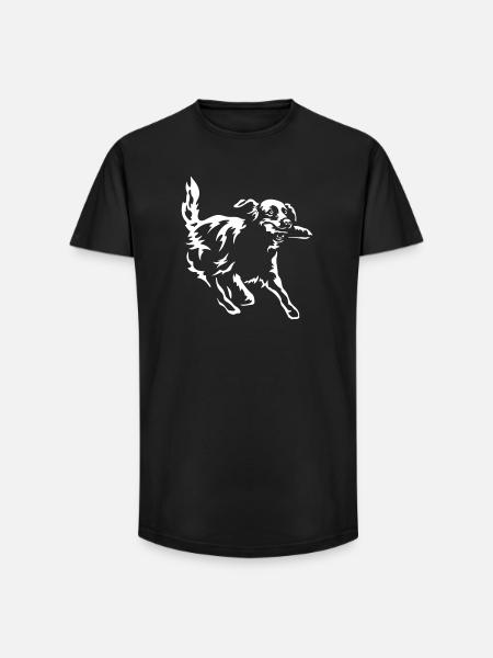 Golden Retriever "Black Edition" - Long Fit Men's T-Shirt - black