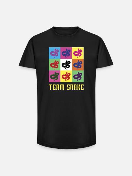 Team Snake - Long Fit Men's T-Shirt - black