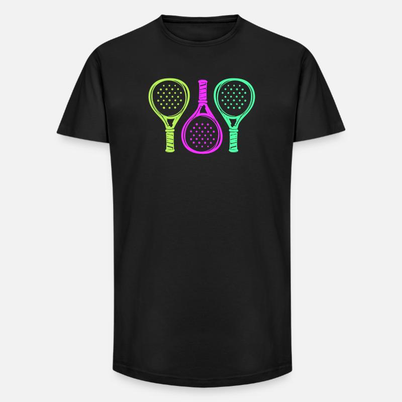 Padel Racket Setback Player Padel Game - Long Fit Men's T-Shirt - black