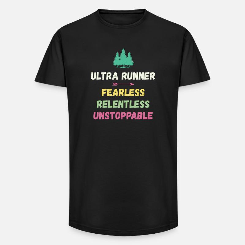 Ultra Runner - Intrépide. Implacable. Imparable. - T-shirt coupe longue homme - noir