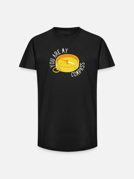 lover, declaration of love - Long Fit Men's T-Shirt - black