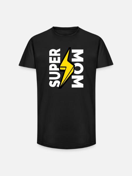 Super mom happy mother day - Long Fit Men's T-Shirt - black