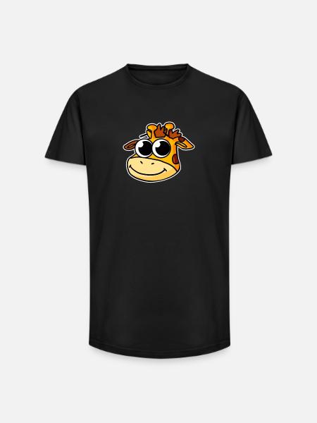 Giraffe - Long Fit Men's T-Shirt - black