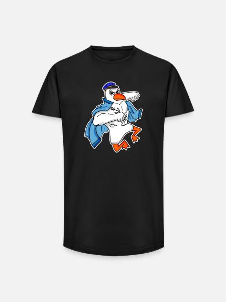 Seagull Captain Faust - Long Fit Men's T-Shirt - black