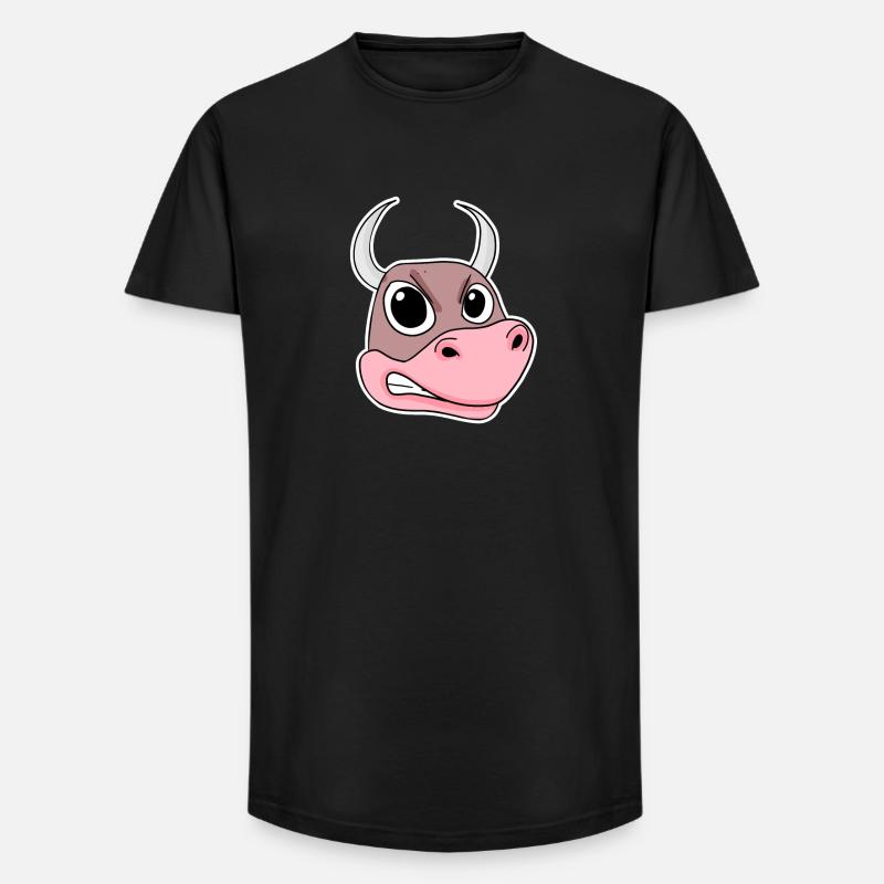 wütender Bulle - Long Fit Männer T-Shirt - Schwarz
