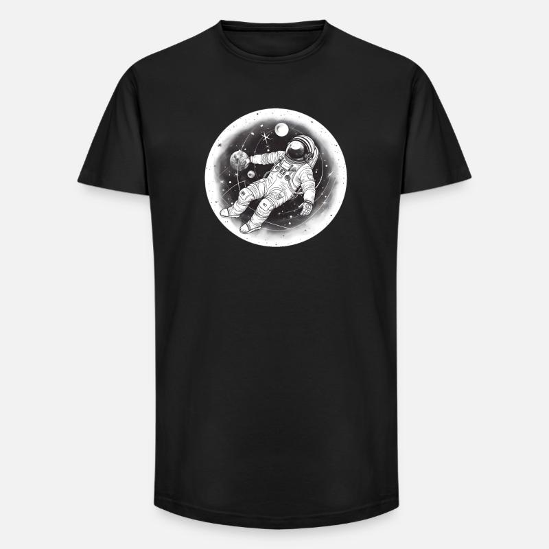 Astronaut - Long Fit Männer T-Shirt - Schwarz