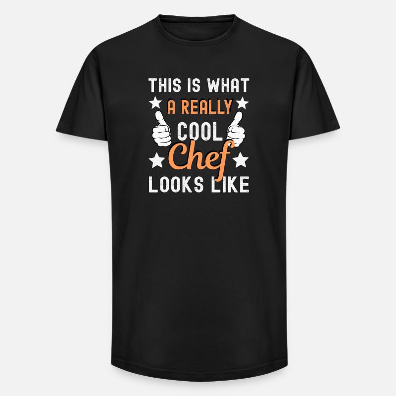Chef Cook Chef - Long Fit Men's T-Shirt - black