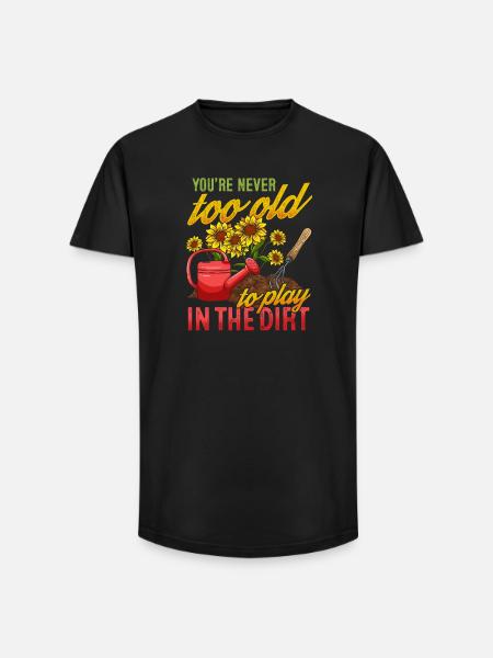 Gartenarbeit Gärtner - Long Fit Männer T-Shirt - Schwarz