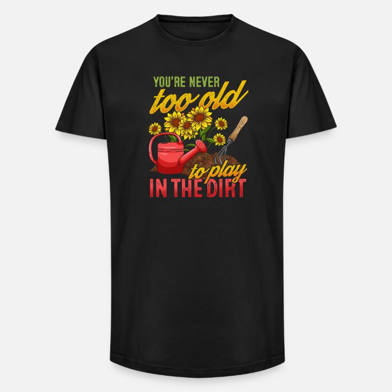 Gartenarbeit Gärtner - Long Fit Männer T-Shirt - Schwarz