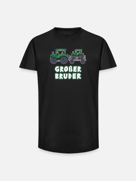 Nutzfahrzeug Bauer Statement Traktor Biobauer - Long Fit Männer T-Shirt - Schwarz