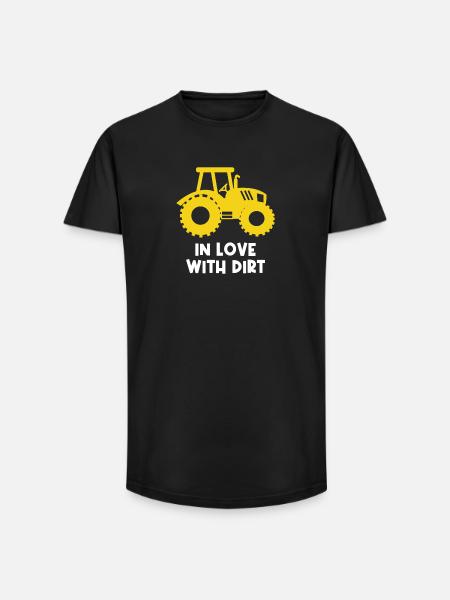 Landbrugserklæring Landmand Traktor Landmand Økologisk Landmand - Long fit herre T-shirt - sort