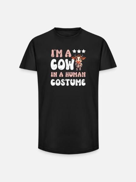 Cow Cows - Long Fit Men's T-Shirt - black