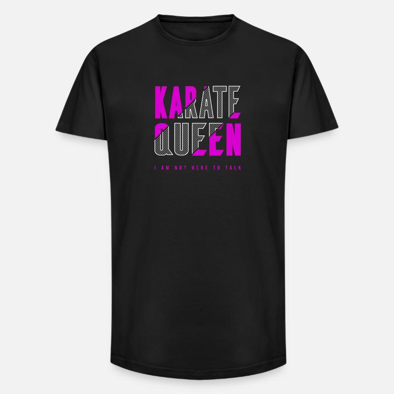 Karate Königin - Long Fit Männer T-Shirt - Schwarz