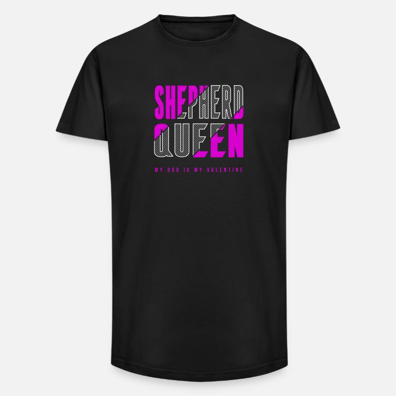 Shepherd Königin - Long Fit Männer T-Shirt - Schwarz