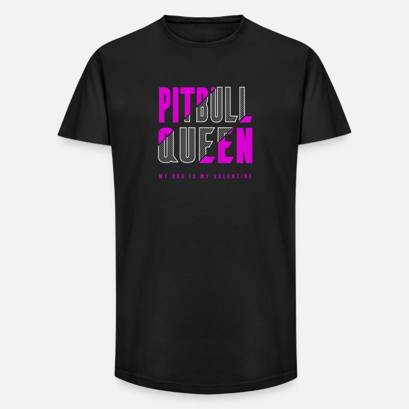 Pitbull Königin - Long Fit Männer T-Shirt - Schwarz