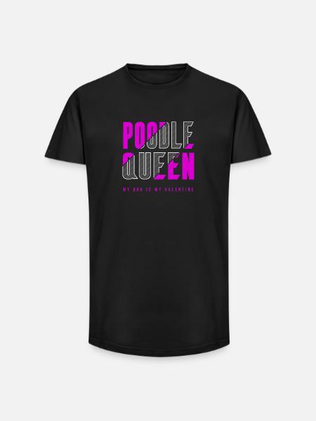Poodle Queen - Long Fit Men's T-Shirt - black