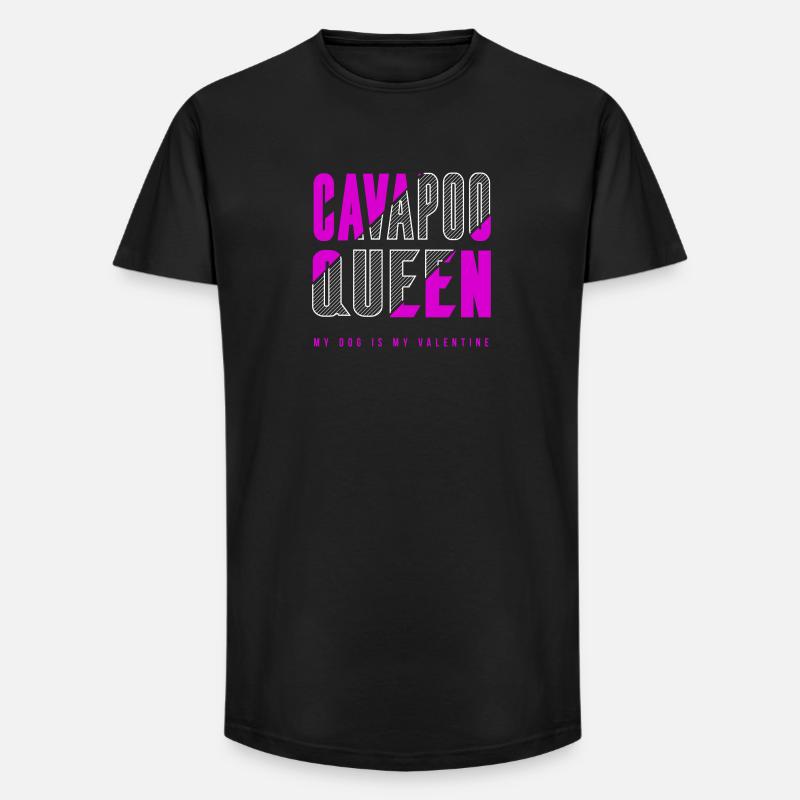 Cavapoo Königin - Long Fit Männer T-Shirt - Schwarz