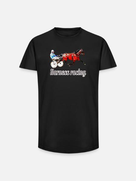 Traber Design with Lettering - Long Fit Men's T-Shirt - black