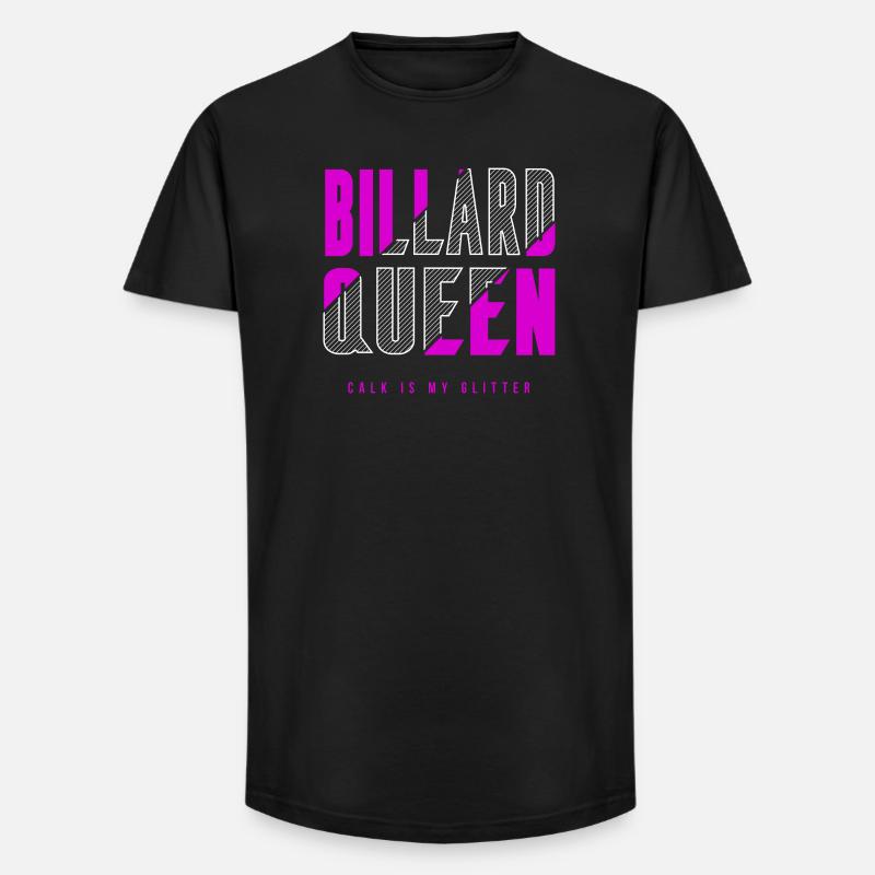 Billard Königin - Long Fit Männer T-Shirt - Schwarz