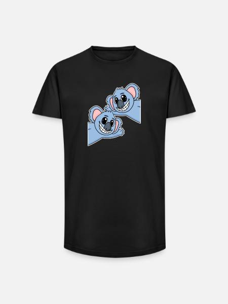 Koala Koalas - Long Fit Men's T-Shirt - black
