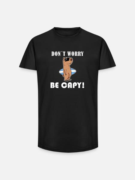 Capybara Capybara Gift - Long Fit Men's T-Shirt - black