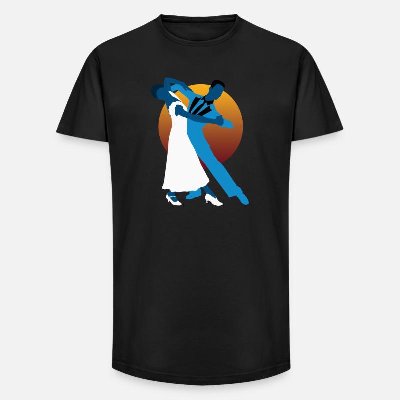 Walzertänzer - Long Fit Männer T-Shirt - Schwarz