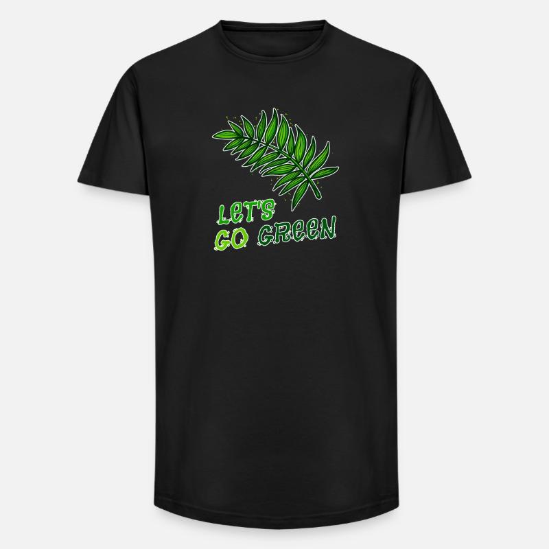 Umweltschützer Mutter Erde Natur Statement Umwelt - Long Fit Männer T-Shirt - Schwarz