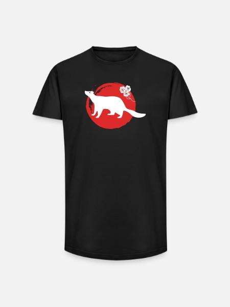 Marten Silhouette Japanese - Long Fit Men's T-Shirt - black