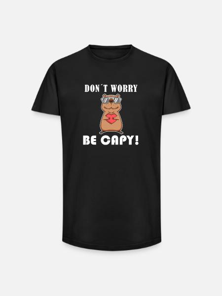 Capybara Wasserschwein Capybaras - Long Fit Men's T-Shirt - black