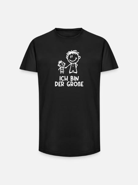 Stolzer Großer Bruder Statement Geschwister - Long Fit Männer T-Shirt - Schwarz