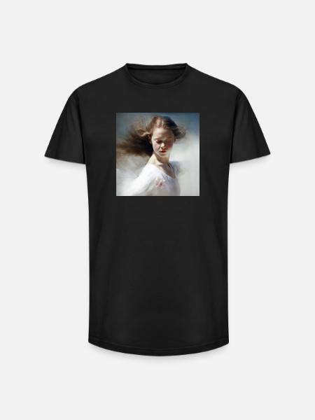 Women's Painting 01 - Long Fit Men's T-Shirt - black