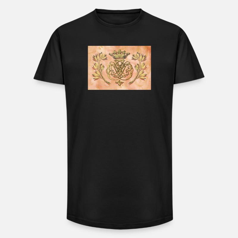 Bach Siegel / Monogramm / Wappen / Insignien - Long Fit Männer T-Shirt - Schwarz